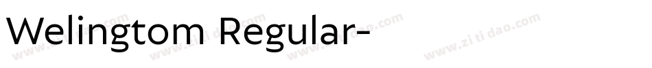 Welingtom Regular字体转换
